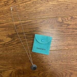 Tiffany & Co. Round Disk Pendant with chain